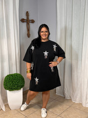 Washed Stars Mini Dress